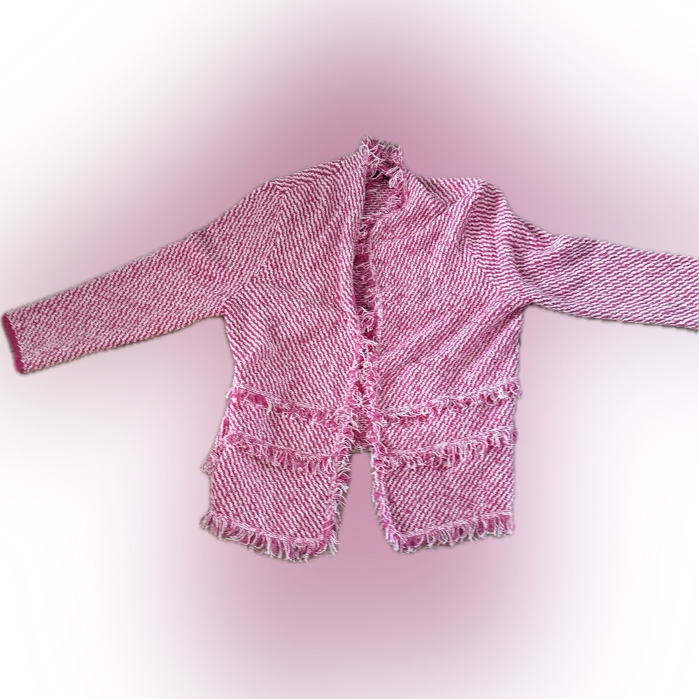 Casper, new with tags, pink/vanilla ice cardigan, size large